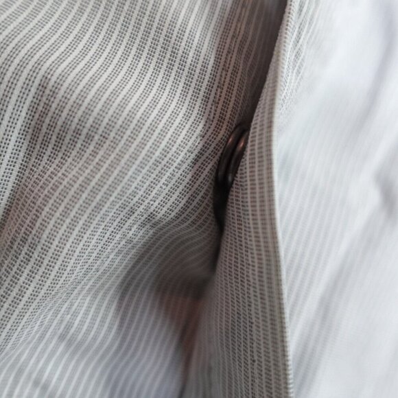 ExOfficio Shirt Large Gray Tab Sleeves Snap Front Insect Shield Vented Nylon - Picture 3 of 14